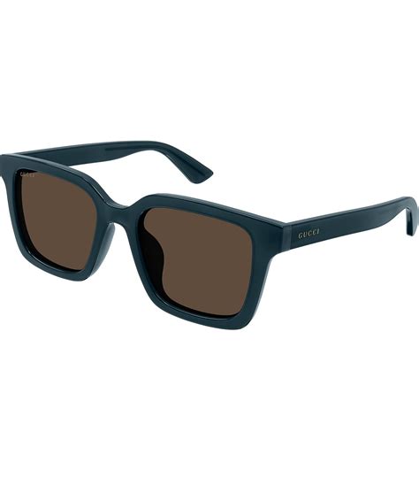 gucci men's rectangle sunglasses|gucci minimal 54mm square sunglasses.